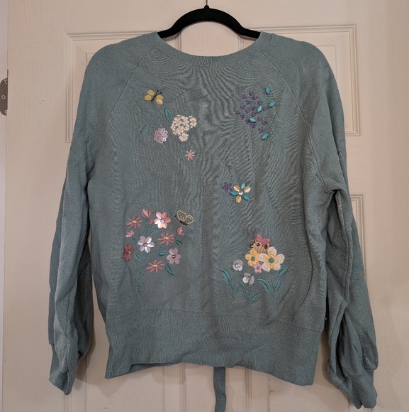 Knit Pullover Tie Back Top (T17) - Picture 1 of 10